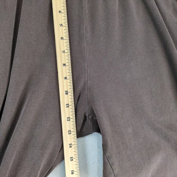 Lands End Brown Cotton Pull-On Pants Women's Plus Sz 1X Basic Minimalist Casual - Picture 6 of 10